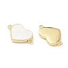 Brass Enamel Heart Links Connector Charms KK-L256-48B-G-2