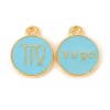 Alloy Enamel Pendants ENAM-S124-01B-16B-2