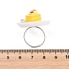 Afternoon Tea Resin & Plastic Adjustable Finger Rings for Women LS-RJEW-K317-01B-3