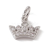 Brass Micro Pave Cubic Zirconia Charm ZIRC-F132-96P-1