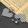 304 Stainless Steel Stud Earrings for Women EJEW-A119-21P-2