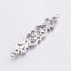 Brass Micro Pave Cubic Zirconia Links X-ZIRC-G125-04P-2