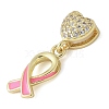 Brass Micro Pave Cubic Zirconia Pendants KK-K298-10A-G-2