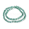 Electroplate Transparent Glass Beads Strands X-EGLA-H101-03D-2