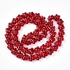 Transparency Glass Beads Strands GLAA-T023-36A-2