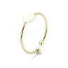 Brass Open Cuff Ring Findings X-KK-P232-01G-1