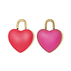 304 Stainless Steel with Enamel Charms SA-OY001-66G-2