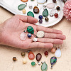 40Pcs 20 Style Natural & Synthetic Gemstone Pendants G-PJ0001-01-12