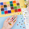   720Pcs 24 Colors Transparent Glass Beads EGLA-PH0001-38-3