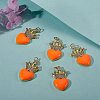 5Pcs Eco-Friendly Brass Micro Pave Cubic Zirconia Pendants ZIRC-SZ0003-08B-3