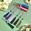   34Pcs 17 Colors Polyester Tassel Pendant Decorations AJEW-PH0004-33-2