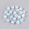 Transparent Spray Painted Glass Beads LS-EGLA-N018-4mm-06-2