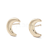 Moon Alloy Studs Earrings for Women EJEW-H309-02KCG-1