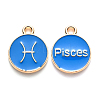 Alloy Enamel Pendants ENAM-S124-01B-02H-1