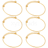 6Pcs Adjustable 304 Stainless Steel Wire Cuff Bangle Making MAK-BBC0001-24B-G-7