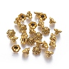 Tibetan Style Bell Filigree Bead Caps TIBE-A23845-AG-FF-2