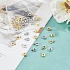 40Pcs 2 Colors Brass Tube Bails KK-FH0003-49-5