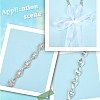 Metal Full Crystal Rhinestone Horse Eye Bridal Waist Belts for Wedding Dress AJEW-WH20080-65C-S-5