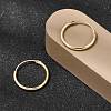 Brass Hoop Earrings EJEW-G474-01G-02-2