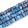 Handmade Millefiori Glass Beads Strands LAMP-T021-27A-04-1