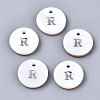 Natural Freshwater Shell Pendants X-SHEL-Q018-01A-R-P-1