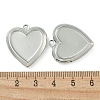 Rack Plating Heart Brass Locket Pendants KK-T071-11P-3