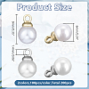 200Pcs 2 Colors ABS Imitation Pearl Plastic Pendants FIND-AR0006-16-2