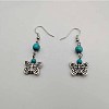 Bohemian Tassel Synthetic Turquoise & Alloy Dangle Earrings for Women RC4749-10-1