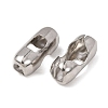Tarnish Resistant Stainless Steel Ball Chain Connectors X-STAS-L018B-P-1