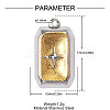 Two-tone 304 Stainless Steel Pendants STAS-OY014-42GP-2