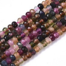 Natural Tourmaline Beads Strands G-R460-019