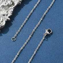 Tarnish Resistant Classic Plain 304 Stainless Steel Mens Womens Cable Chain Necklaces STAS-M174-025P