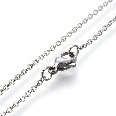 304 Stainless Steel Pendant Necklaces NJEW-L154-01GP-1