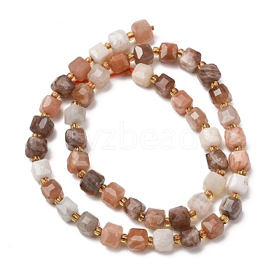 Natural Multi-Moonstone Beads Strands GG-CBAC972-A05-01-1