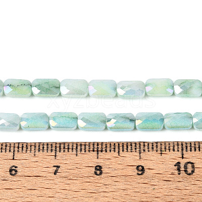 Anti-Tarnish Electroplate Glass Beads Strands X-GLAA-T025-29B-1