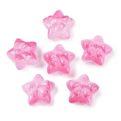 Transparent Spray Paint Glass Beads X1-GLAA-H035-02C-1