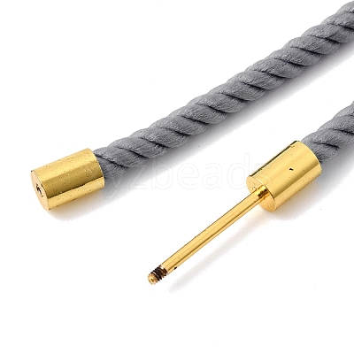3MM Round Nylon Milan Cord Necklaces Making BJEW-H642-01G-30-1