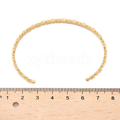304 Stainless Steel Cuff Bangles for Women AJEW-P127-15G-1
