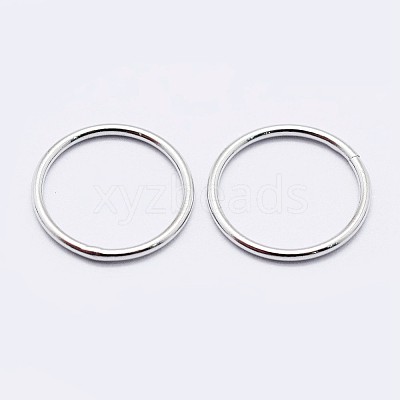 925 Sterling Silver Soldered Closed Jump Rings STER-F036-03P-0.9x5-1