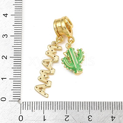 Mother's Day Brass Micro Pave Clear Cubic Zirconia Pendants CU-CBAD306-16G-02-1