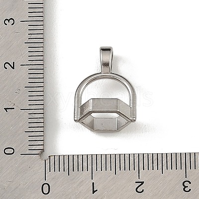 304 Stainless Steel Pendant Bails KK-F364-01P-1