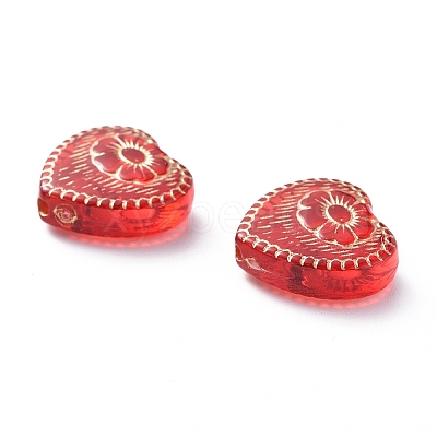 Plating Acrylic Beads X-OACR-P007-09-1