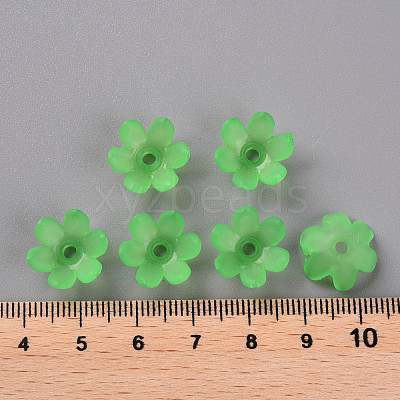 Frosted Acrylic Bead Caps MACR-S371-07A-734-1