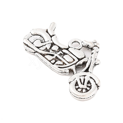 Tibetan Style Zinc Alloy Motorcycle Pendants TIBEP-R334-346AS-RS-1