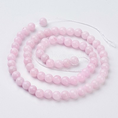 Natural Mashan Jade Round Beads Strands G-D263-6mm-XS23-1