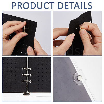 Felt Brooches Collection Binder Book AJEW-FH0007-29B-1