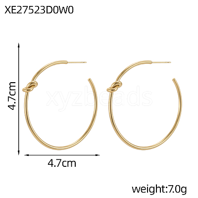 304 Stainless Steel Stud Earrings STAS-OY010-65G-1
