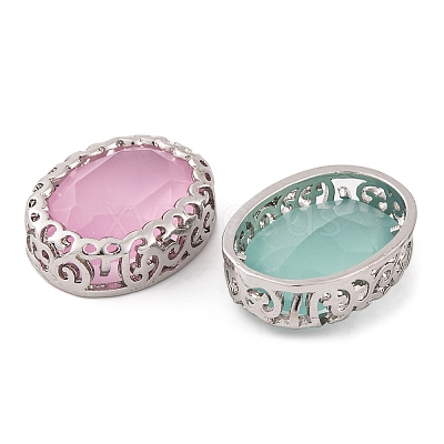 Oval Shaped Sew on Rhinestone GLAA-K069-04B-P-1