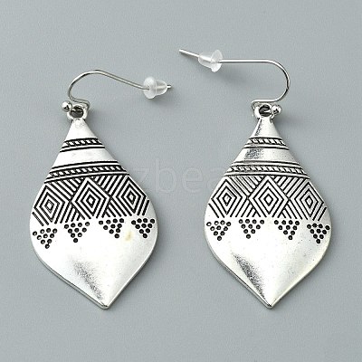Bohemia Alloy Geometric Dangle Earrings for Women EJEW-WH0004-48A-1