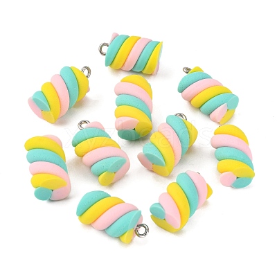 Handmade Polymer Clay Charms X-CLAY-T016-83B-1